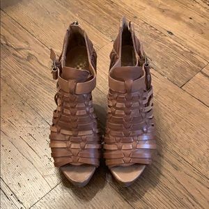 Vince Camuto Leather Wedges
